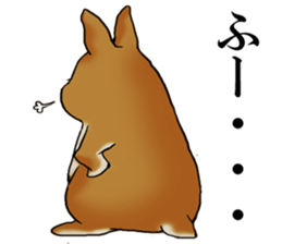 sassy and pretty rabbit sticker #8726262
