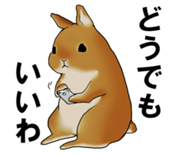 sassy and pretty rabbit sticker #8726263