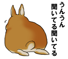 sassy and pretty rabbit sticker #8726264