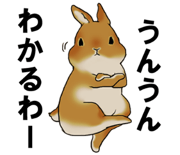 sassy and pretty rabbit sticker #8726274