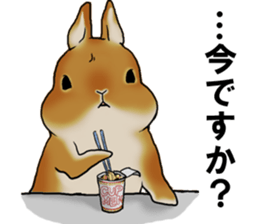 sassy and pretty rabbit sticker #8726278