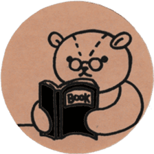 Teddy bear of kraftpaper sticker #8726917