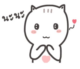 Rabbit and small cat sticker #8726980