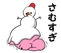 snowman & cat sticker #8727053