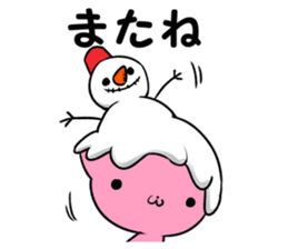 snowman & cat sticker #8727055