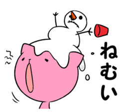 snowman & cat sticker #8727057
