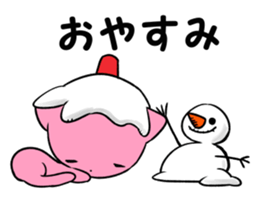 snowman & cat sticker #8727058