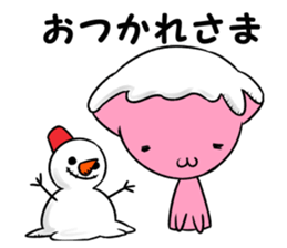 snowman & cat sticker #8727063