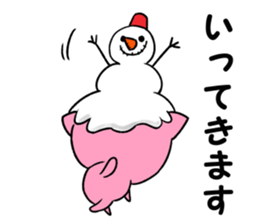 snowman & cat sticker #8727064