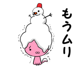 snowman & cat sticker #8727065