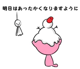 snowman & cat sticker #8727067