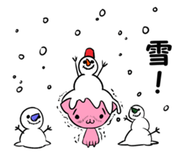 snowman & cat sticker #8727070