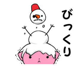 snowman & cat sticker #8727074