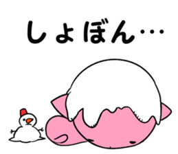 snowman & cat sticker #8727076