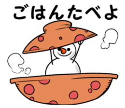 snowman & cat sticker #8727078