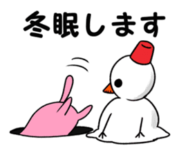 snowman & cat sticker #8727082