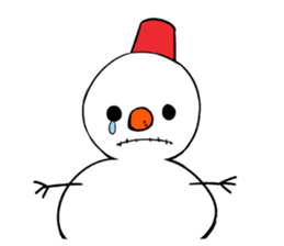 snowman & cat sticker #8727088