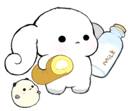 Milk Roll Bunny CHOUPOPO & Chouding sticker #8727850