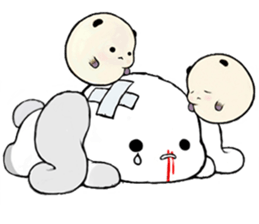 Milk Roll Bunny CHOUPOPO & Chouding sticker #8727853