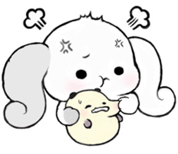 Milk Roll Bunny CHOUPOPO & Chouding sticker #8727856