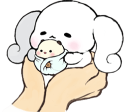 Milk Roll Bunny CHOUPOPO & Chouding sticker #8727858