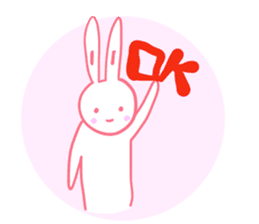 It is the sticker of a usable rabbit 2nd sticker #8730052