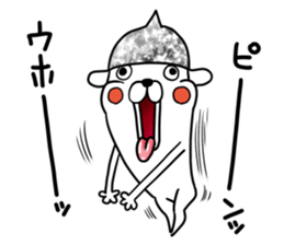 Beanie of aluminum foil hat dog sticker #8730533