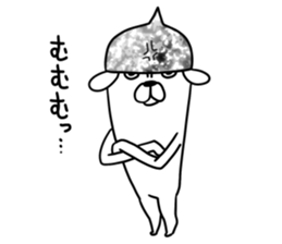 Beanie of aluminum foil hat dog sticker #8730545