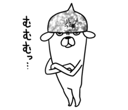 Beanie of aluminum foil hat dog sticker #8730545