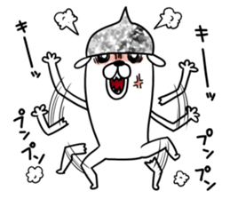 Beanie of aluminum foil hat dog sticker #8730547