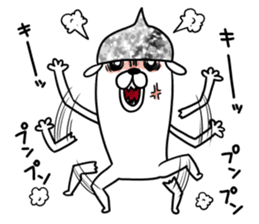 Beanie of aluminum foil hat dog sticker #8730547