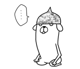 Beanie of aluminum foil hat dog sticker #8730554