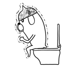 Beanie of aluminum foil hat dog sticker #8730569