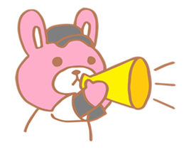 The baseball team of cats and rabbits sticker #8730812