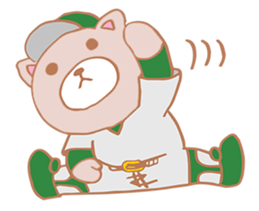 The baseball team of cats and rabbits sticker #8730819