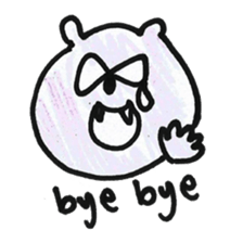 Purple Bear sticker #8731685