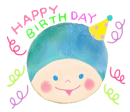 Facial message stamp sticker #8732268