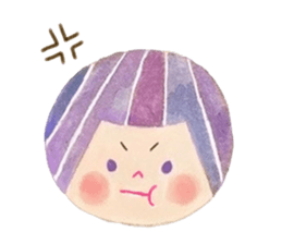 Facial message stamp sticker #8732277