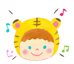 Facial message stamp sticker #8732278