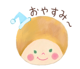 Facial message stamp sticker #8732289