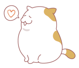 Fat cat DEBU sticker #8732565