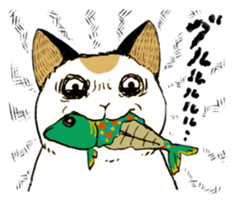 Katyusha of the tortoiseshell cat 2 sticker #8732699