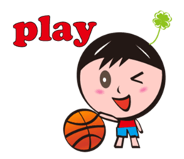 four-leaved clover man sticker #8734181