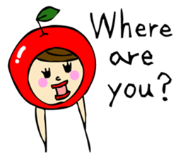 An Apple Girl sticker #8735595