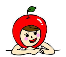 An Apple Girl sticker #8735606