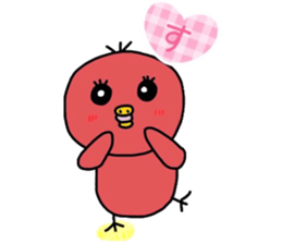 Love of healing red chick passion sticker #8737484