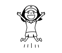 Tennis player MAHO sticker #8737571