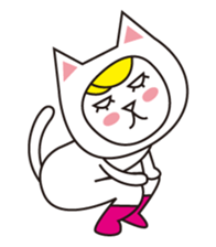Cat wearing a blond wig Vol.4 sticker #8739188