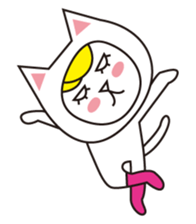 Cat wearing a blond wig Vol.4 sticker #8739196