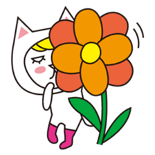 Cat wearing a blond wig Vol.4 sticker #8739208